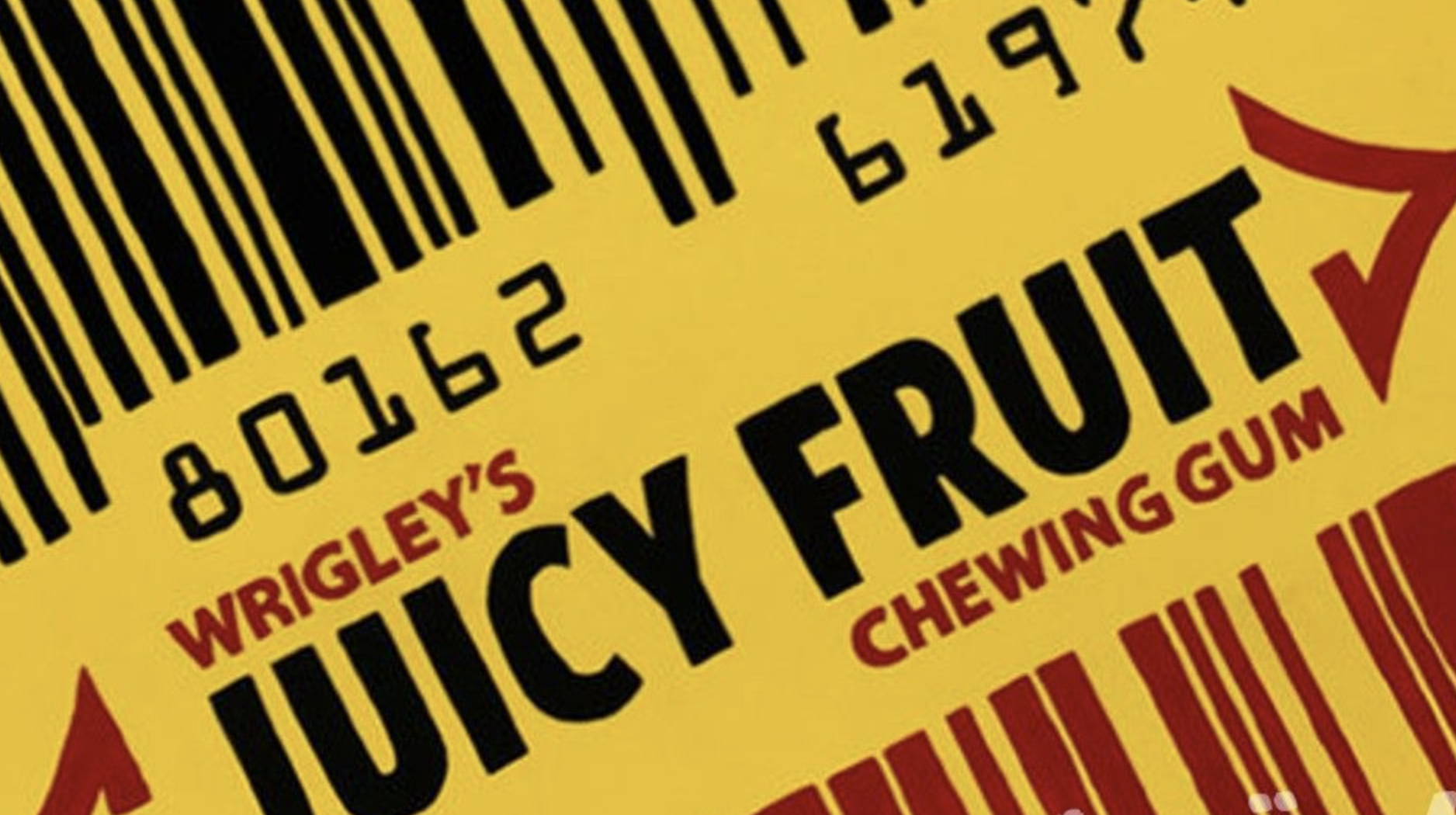 label - 80162 619 Wrigley'S Juicy Fruits Chewing Gum